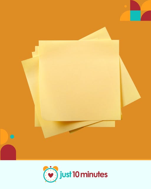 just ten minutes sticky note
